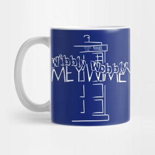 Wibbly Wobbly TARDIS design Mug